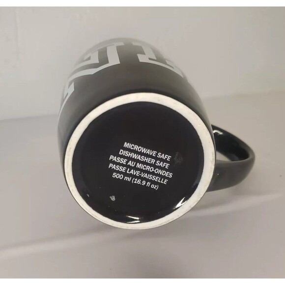 Victoria’s Secret PINK Ceramic Cocoa Coffee Mug Cup Black White Bold Logo 17 oz - Picture 5 of 5